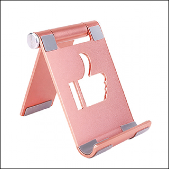 MÜHLEN GL088 - Rose Gold Katlanabilir, Taşınabilir ve Evrensel Telefon/Tablet Standı ürün görseli 1
