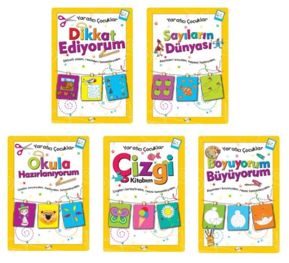Kukla Yaratıcı Çocuklar Etkinlik Seti 6+ Yaş 5 Kitap ürün görseli 1