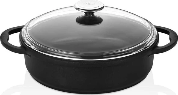 Cem Premium Alüminyum Döküm Basık Tencere 26 cm ürün görseli 1