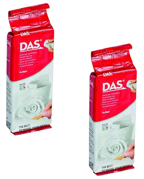 Das Seramik Hamuru Beyaz 250 gr 2 Adet ürün görseli 1