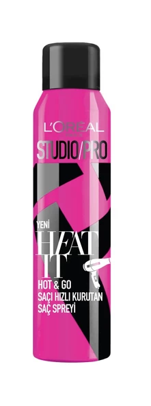 L'Oreal Paris Studio Pro Heat It Hot & Go Saçı Hızlı Kurutan Saç Spreyi 150 ML ürün görseli 1