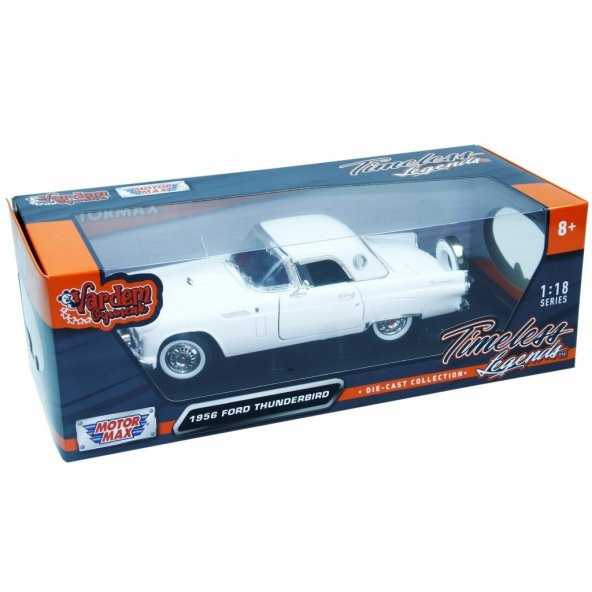 Motormax 1:18 1956 Ford Thunderbird Model Araba - Resim 4