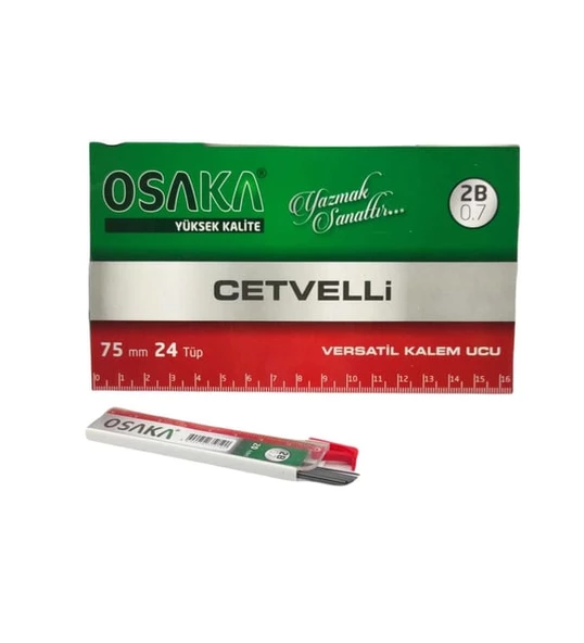 Cetvelli 2b Kalem Ucu 75 mm 0.7 mm 24'lü ürün görseli 1