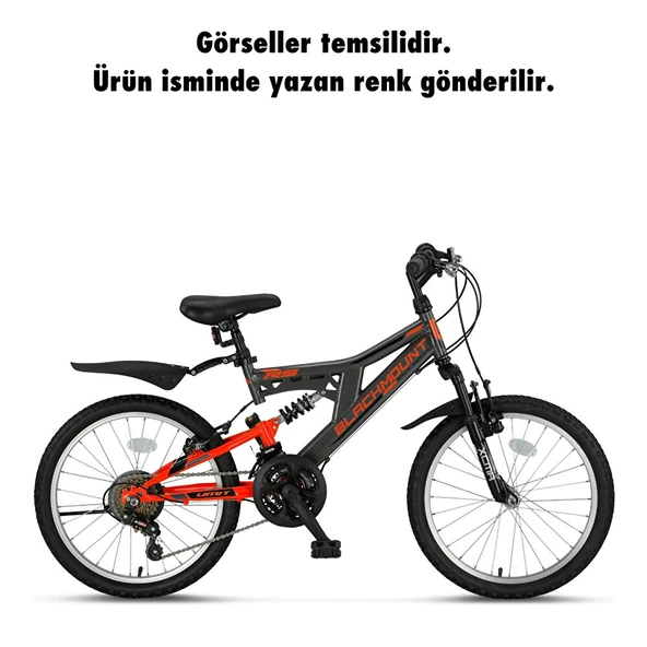 Ümit 2030 Blackmount 20"  18 Vites Amortisörlü Çocuk Bisikleti 20 Jant Antrasit -Turuncu ürün görseli 1