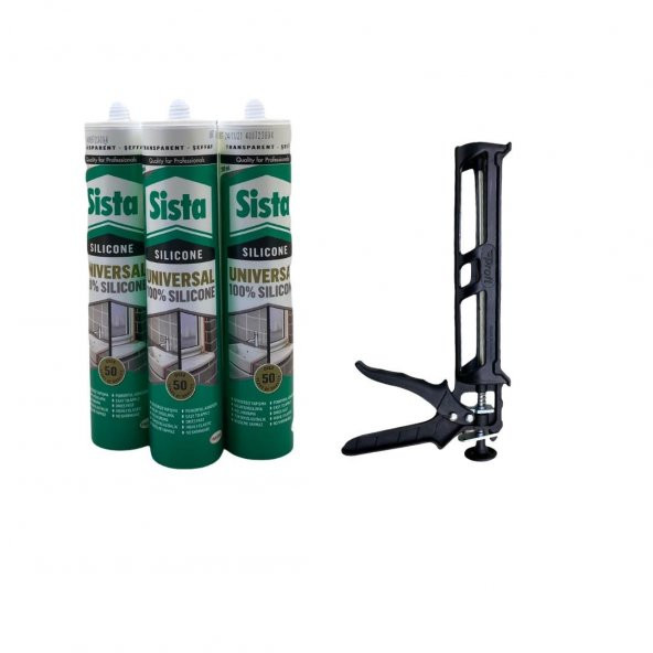 Sista Şeffaf Silikon 280 Ml 3Lü Set ürün görseli 1