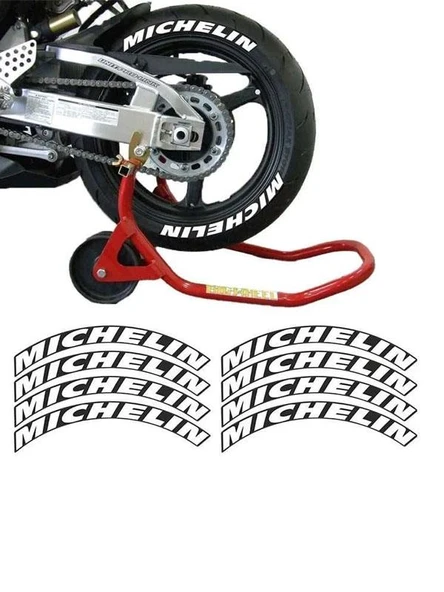 Lastik Yanak Yazısı MICHELIN BEYAZ 3D# ürün görseli 1