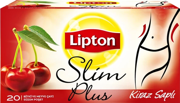 Lipton Slim Plus Kiraz Saplı Bitki Çayı ürün görseli 1
