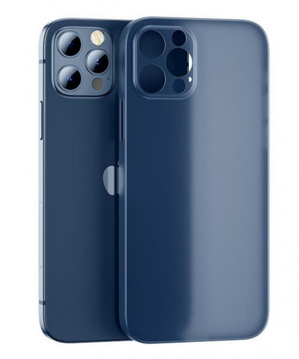 Apple iPhone 12 Kılıf Ultra İnce Lüks Kamera Çıkıntılı PP Silikon ürün görseli 1
