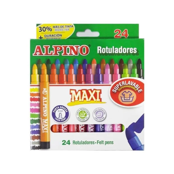Alpino Keçeli Boya Kalemi Maxi 24 Lü Keçeli Boya Kalemi ürün görseli 1