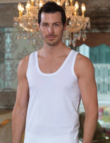 Şahinler E002 Erkek Penye Geniş Askılı Atlet - Resim 2