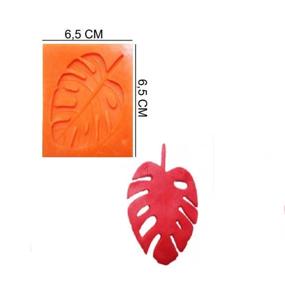 ŞEKER HAMUR KALIBI SİLİKON YAPRAK 6,5*6,5 CM ürün görseli 1