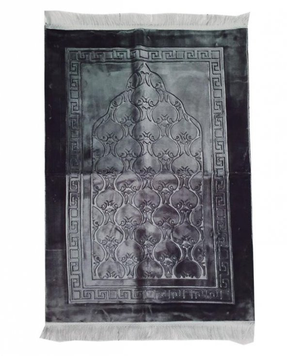 Uludağ Seccade Deri Taban Kadife Kabartmalı - Resim 2