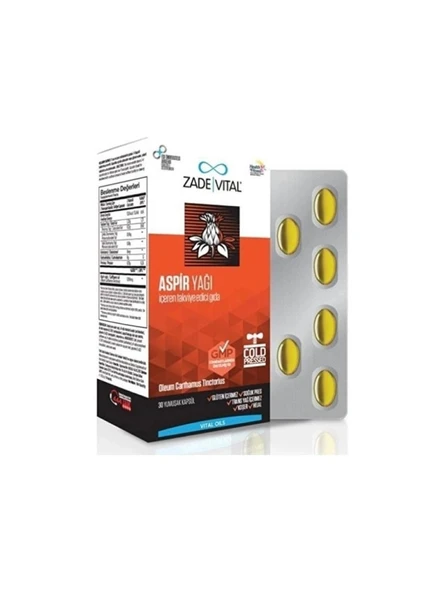 Zade Vital Aspir Yağı 600 mg 30 Kapsül ürün görseli 1