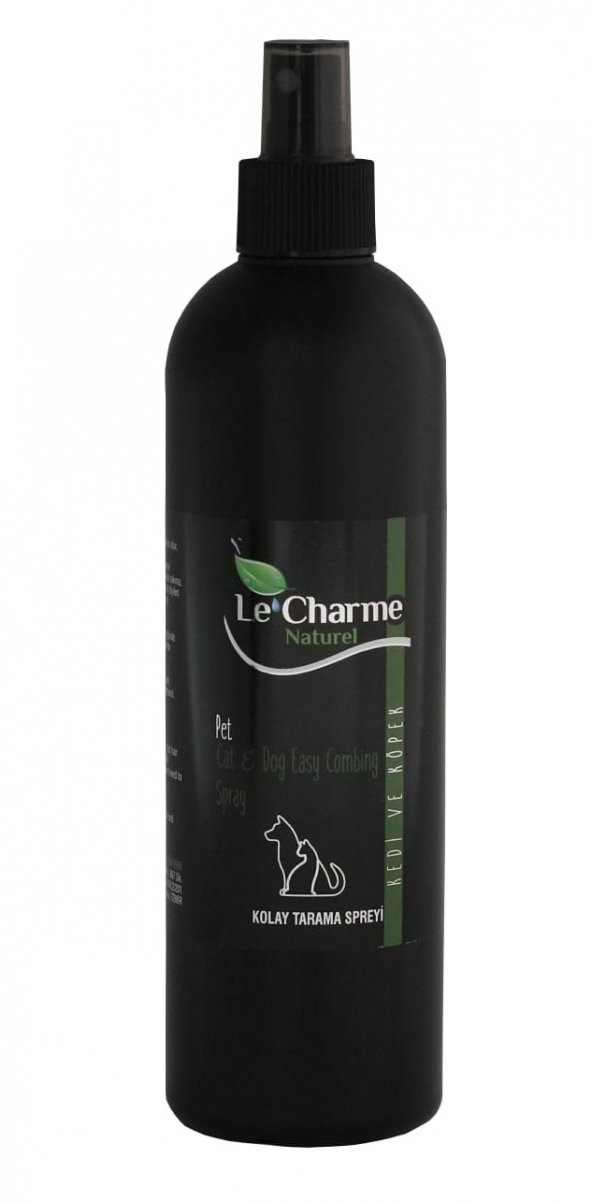 Le Charme Naturel Pet Sprey Kolay Tarama 370ml siyah ürün görseli 1