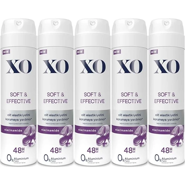 XO Deodorant 150ML Women-Kadın Soft & Effective (5 Li Set) ürün görseli 1
