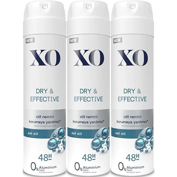 XO Deodorant 150ML Women-Kadın Dry & Effective (3 Lü Set) ürün görseli 1
