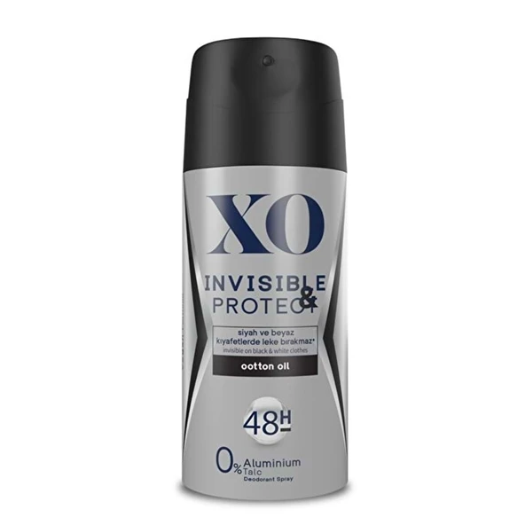 XO Deodorant 150ML Men-Erkek Invisible & Protect ürün görseli 1