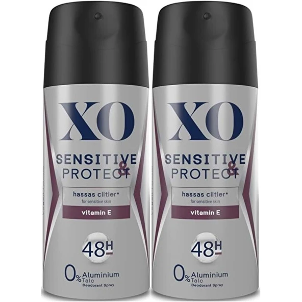 XO Deodorant 150ML Men-Erkek Sensitive & Protect (2 Li Set) ürün görseli 1