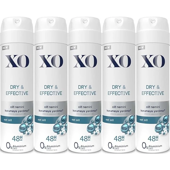 XO Deodorant 150ML Women-Kadın Dry & Effective (5 Li Set) ürün görseli 1