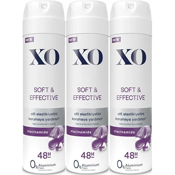 XO Deodorant 150ML Women-Kadın Soft & Effective (3 Lü Set) ürün görseli 1