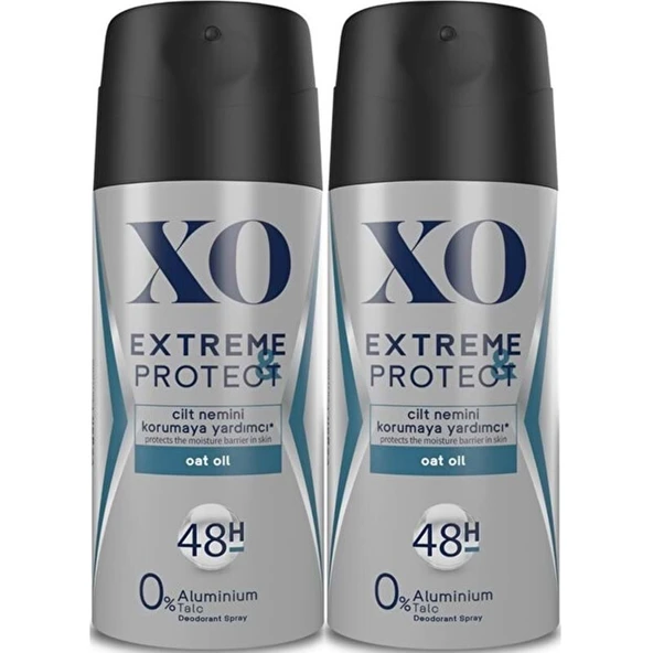 XO Deodorant 150ML Men-Erkek Extreme & Protect (2 Li Set) ürün görseli 1