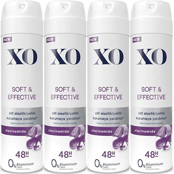 XO Deodorant 150ML Women-Kadın Soft & Effective (4 Lü Set) ürün görseli 1