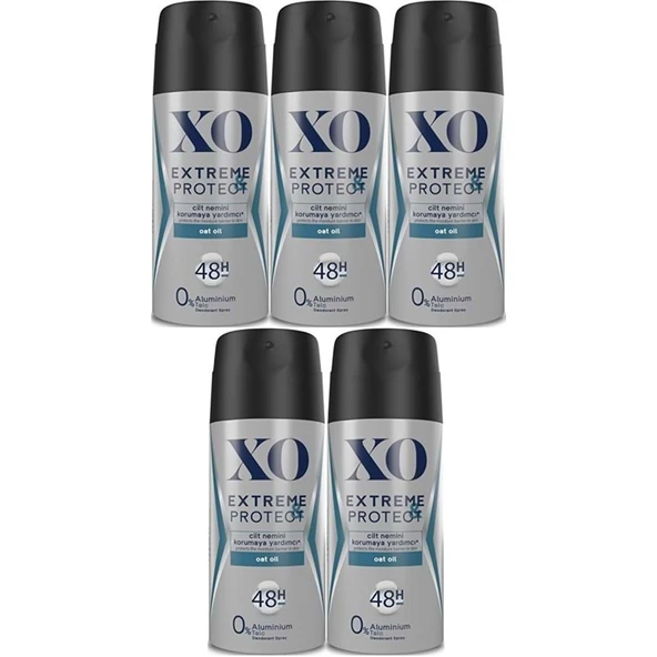 XO Deodorant 150ML Men-Erkek Extreme & Protect (5 Li Set) ürün görseli 1