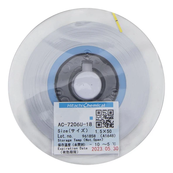 Hitachi AC-7206U-18 1.5X5 Mm ACF Bant Anisotropic İletken Film (Pcb İçin Dokunmatik Bant) ürün görseli 1