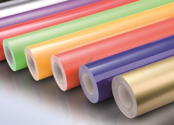 Sarı Folyo Kendinden Yapışkanlı PARLAK 61 CM X 6 METRE - Resim 3