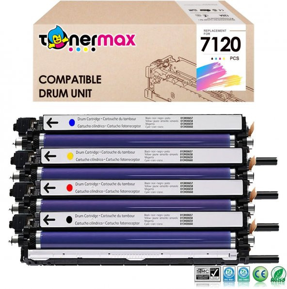 Xerox Workcentre 7225 Muadil Drum Ünitesi Set CMYK ürün görseli 1