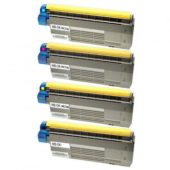 Oki MC770 Muadil Toneri Set CMYK - Resim 2