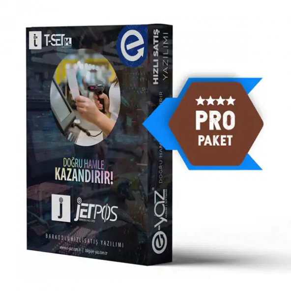 Jetpos Ticari Set Pro Paket Hızlı Satış Yazılımı ürün görseli 1