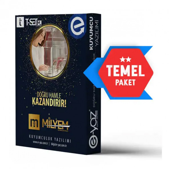 MİLYEM TS TEMEL Paket Kuyumculuk Yazılımı ürün görseli 1