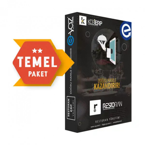 Resto Erp Temel Paket Restoran Yazılımı ürün görseli 1