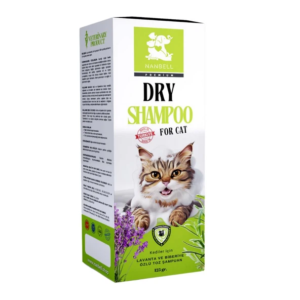 Nanbell Premium Kedi Toz Şampuan Lavanta Kokulu 125 Gr ürün görseli 1