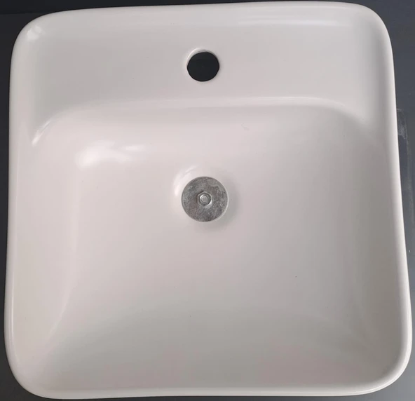 PORTOMİX ÇANAK LAVABO MAT BEYAZ / BATARYA DELİKLİ TURAVİT ürün görseli 1