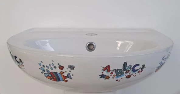 36X45 OVAL LAVABO DEKORLU ( ÇOCUK LAVABO DEKORLU ) TURAVİT ürün görseli 1