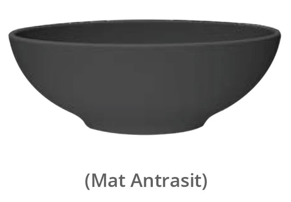 TOLEDO ÇANAK LAVABO 40cm TURAVİT - MAT ANTRASİT ürün görseli 1