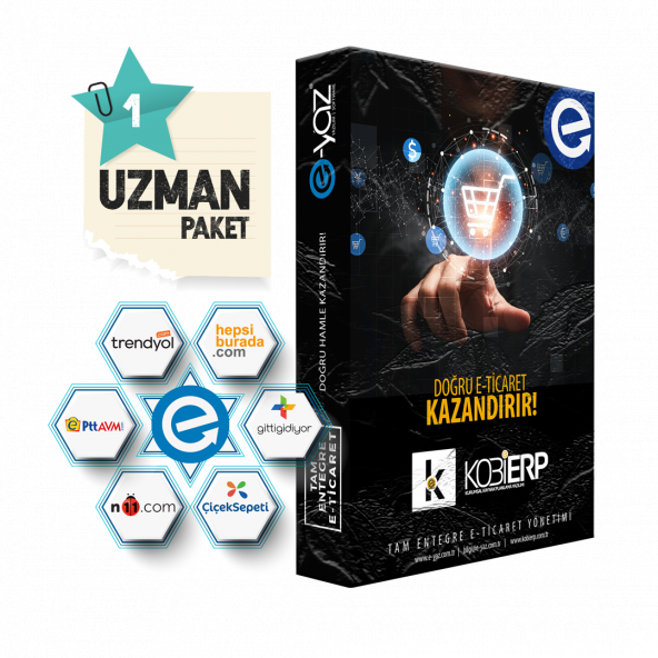 KOBİERP E-Ticaret Uzman Paket Erp Yazılımı ürün görseli 1