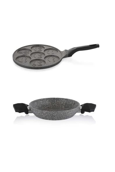Schafer Granit 22 CM Sahan ve Emojili Pankek Tavası 26 CM ürün görseli 1