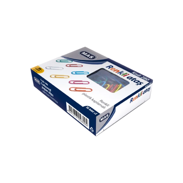 Mas Renkli Ataş Pvc Kaplı 28 mm Renkli Ataş ürün görseli 1