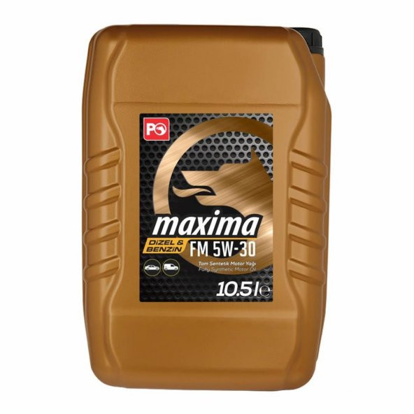 Petrol Ofisi Maxima FM 5W-30 10.5 Lt Tam Sentetik Motor Yağı ürün görseli 1