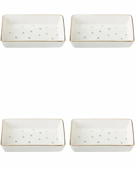 Porland Forest Kahvaltı&Meze Tabağı 7x11cm 4 lü 04LFH000587 ürün görseli 1