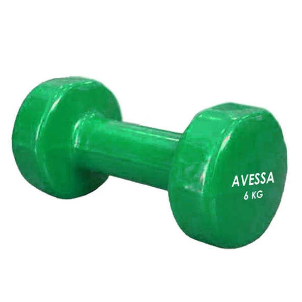 Avessa 6 Kg Vinly Kaplı Dambıl 1 Adet Pvc ürün görseli 1