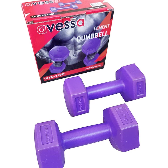 Avessa 1 kg Dambıl Set 2 Adet Toplam 2 kg ürün görseli 1
