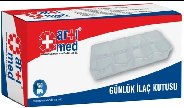 Artımed Günlük İlaç Saklama Kutusu ürün görseli 1