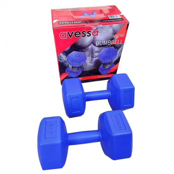 5 kg Plastik Dambıl Set 2 Adet ürün görseli 1