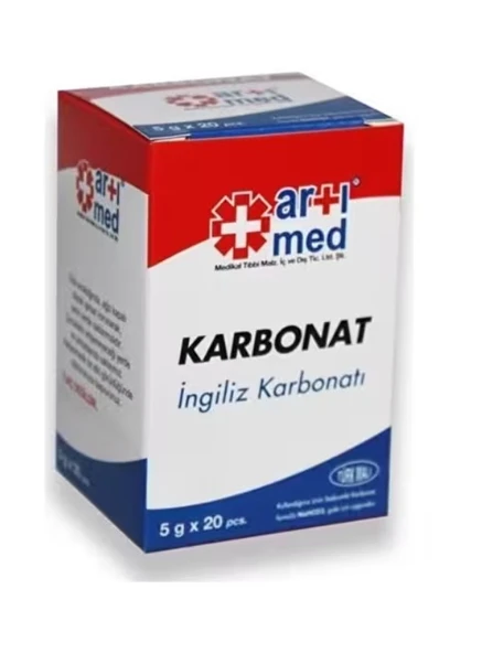 Artımed İngiliz Karbonatı 5 gr 20'li ürün görseli 1