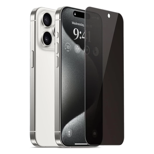 Bufalo iPhone 16 Pro Max ESD Anti Static Hayalet Privacy Cam Ekran Koruyucu ürün görseli 1