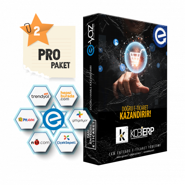 KOBİERP E-Ticaret Pro Paket Erp Yazılımı ürün görseli 1